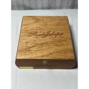 Flor de Jalapa Gran Corona‎ Wooden Cigar Box Empty Display Storage Collectible